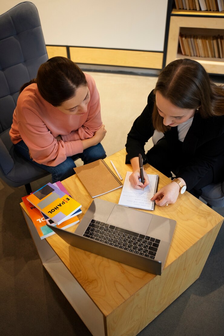 SEN tutor with student at home