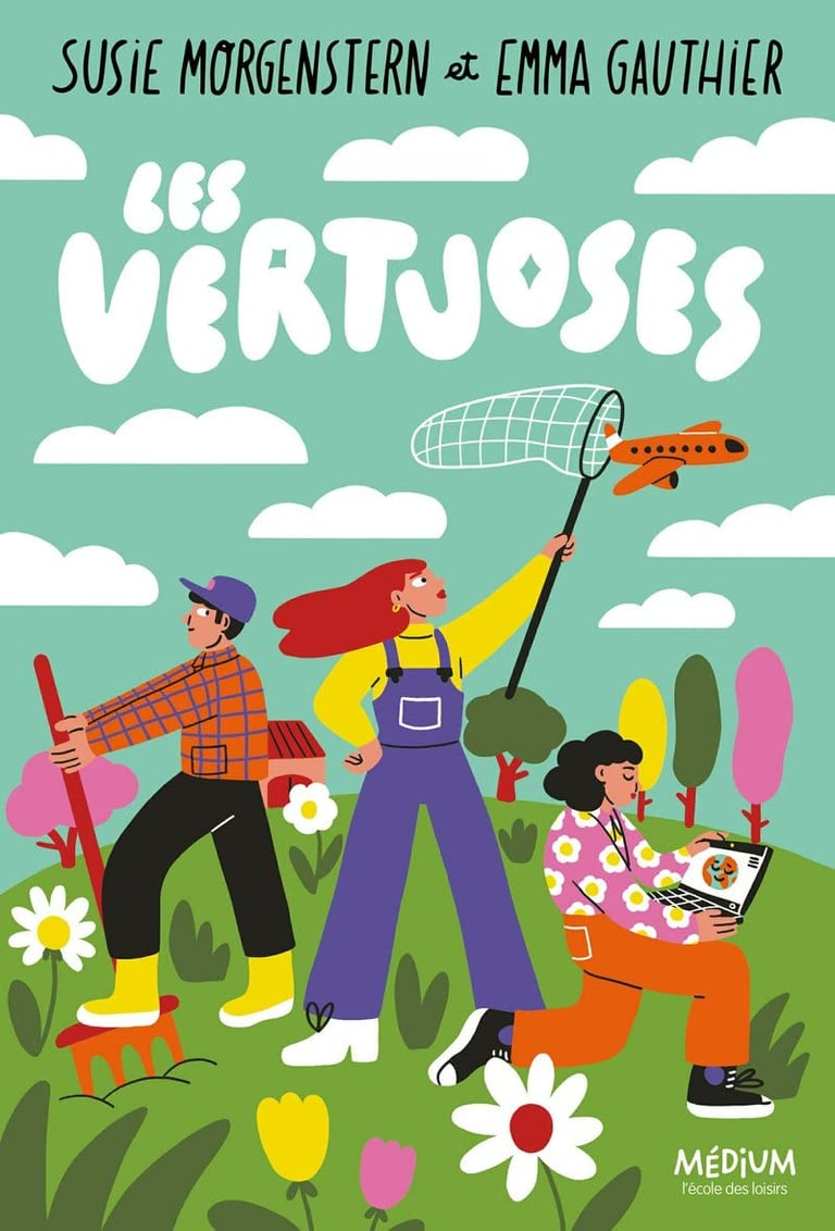 Première de couverture du roman Les vertuoses de Susie Morgenstern et Emma Gauthier