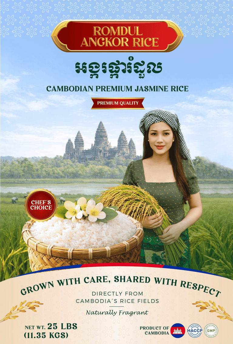 Premium Cambodian Jasmine Rice - Phka Romdul 25lb