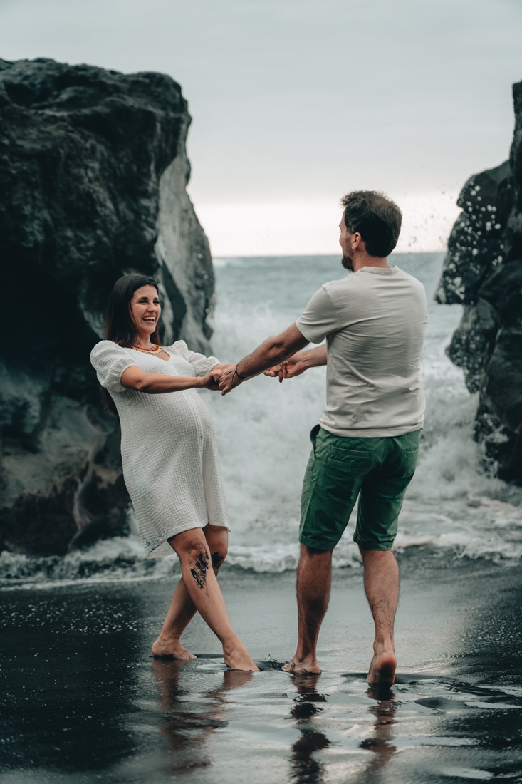 fotografía en pareja en la playa