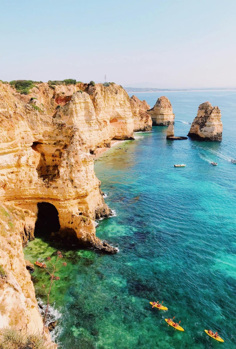 Wo sind die schönsten Felsen an der Algarve