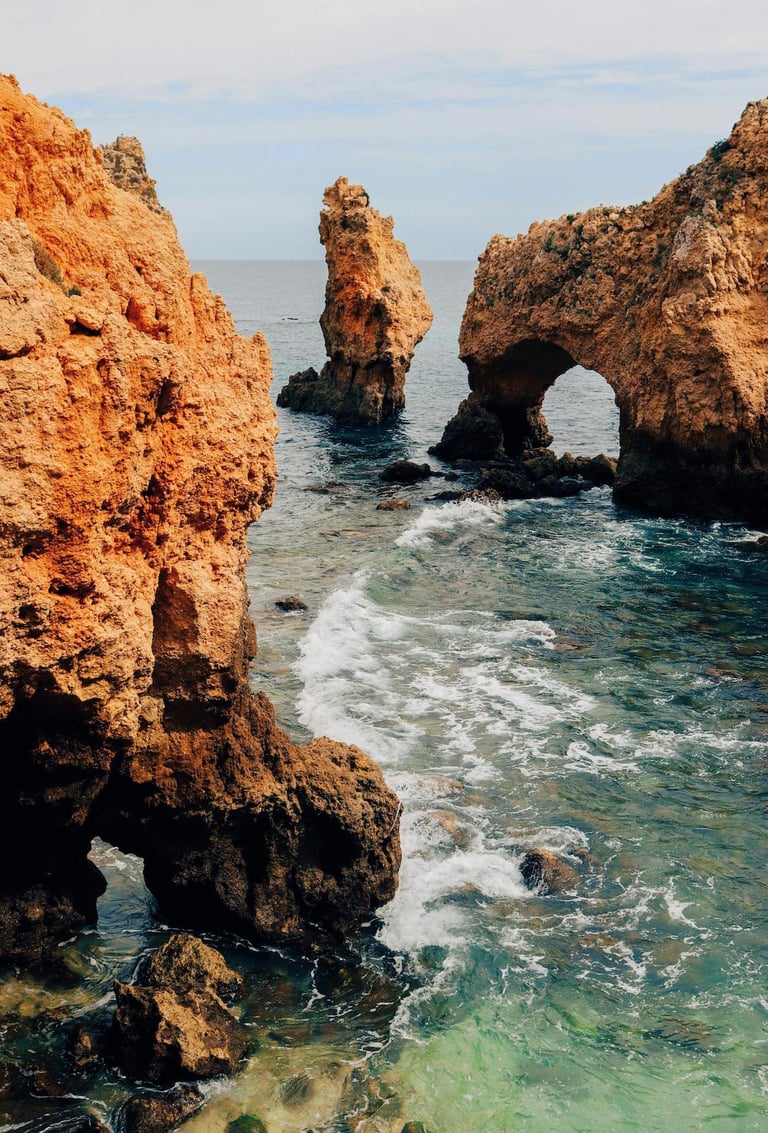 Wo sind die schönsten Felsen an der Algarve