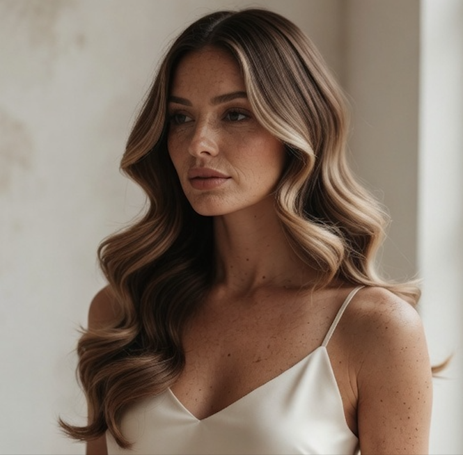 modern balayage hair colour Gold Coast, North lakes, Brisbane