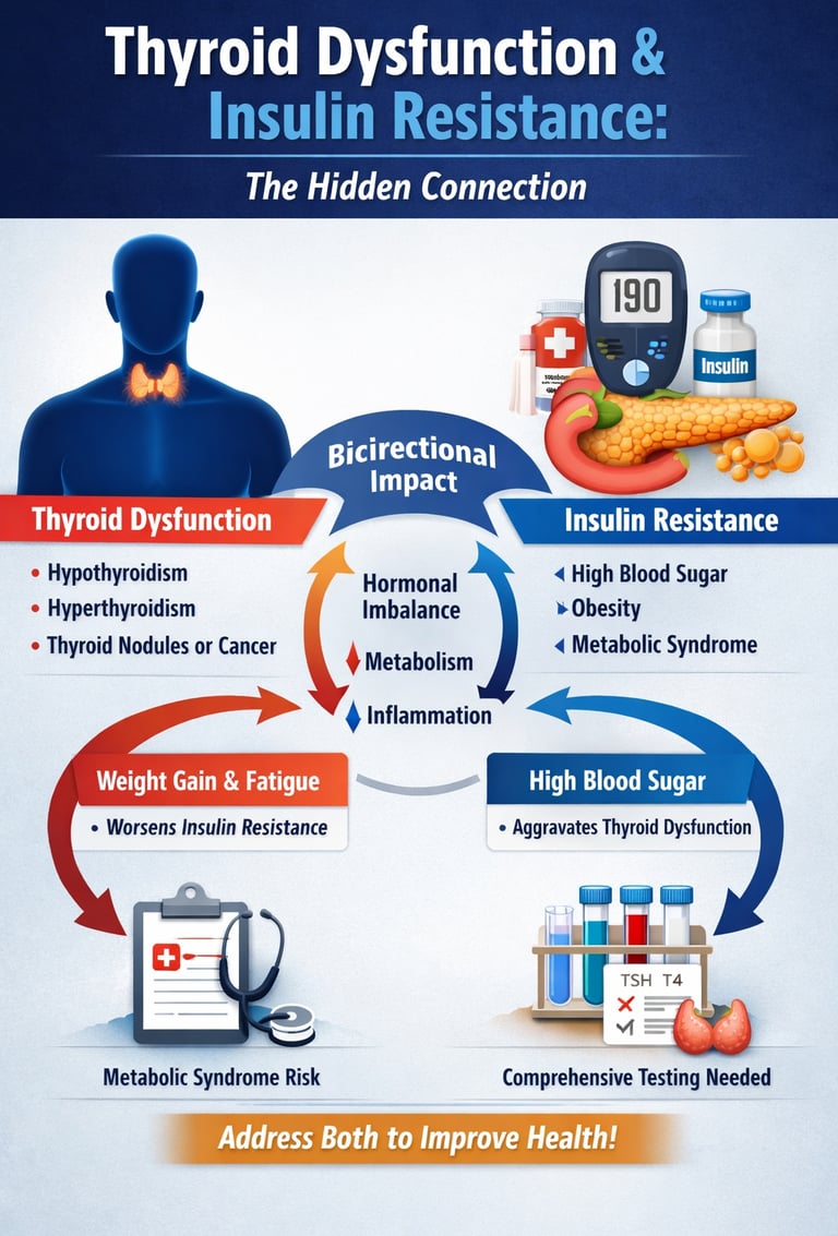 "The Hidden Connection Between Diabetes, Thyroid Dysfunction, and Insulin Resistance"
