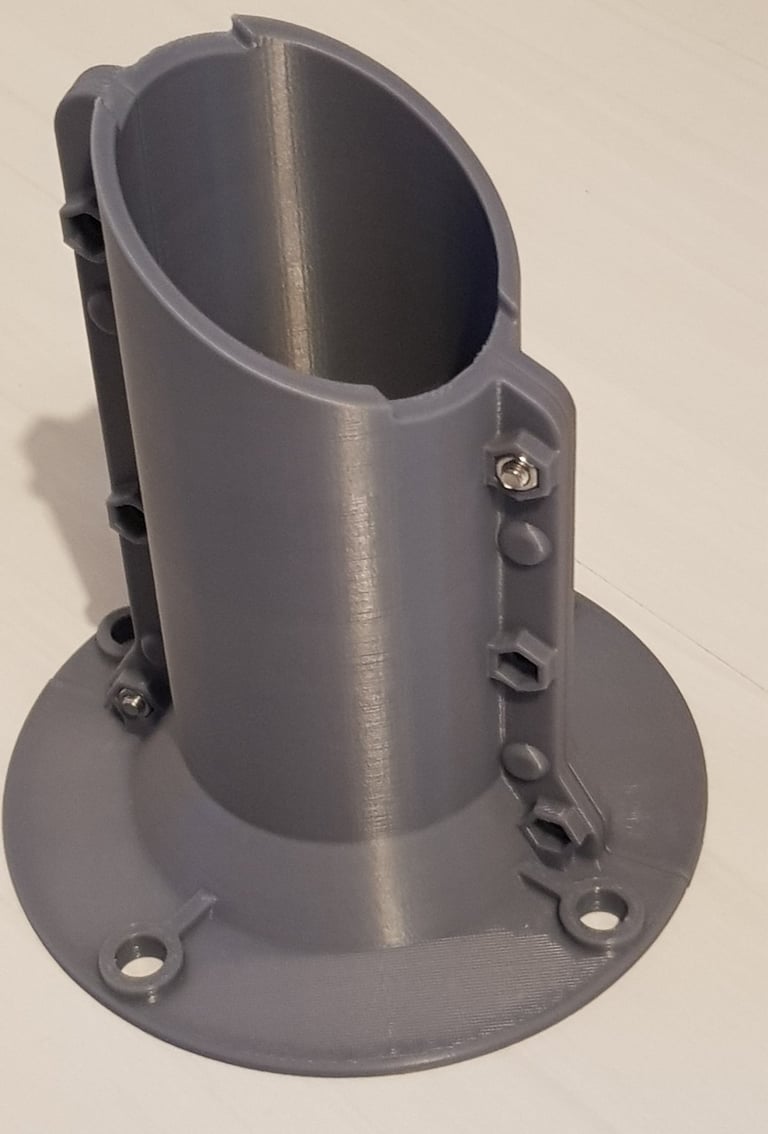 Custom-made ABS casing with nut inserts