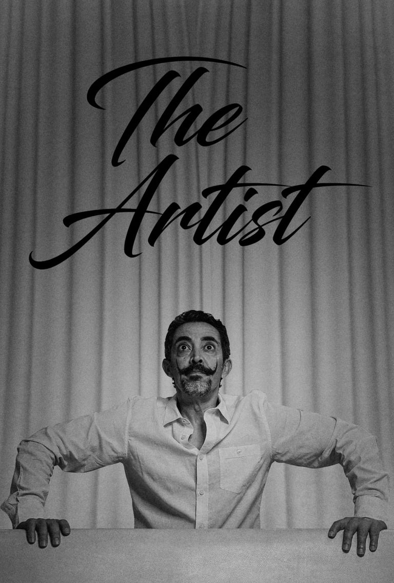 a man with a mustache and mustache on his face