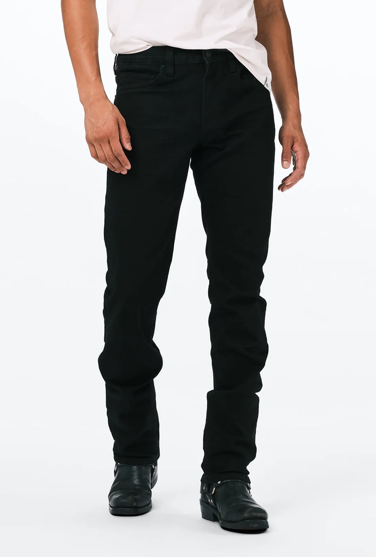 black slim fit jeans for men