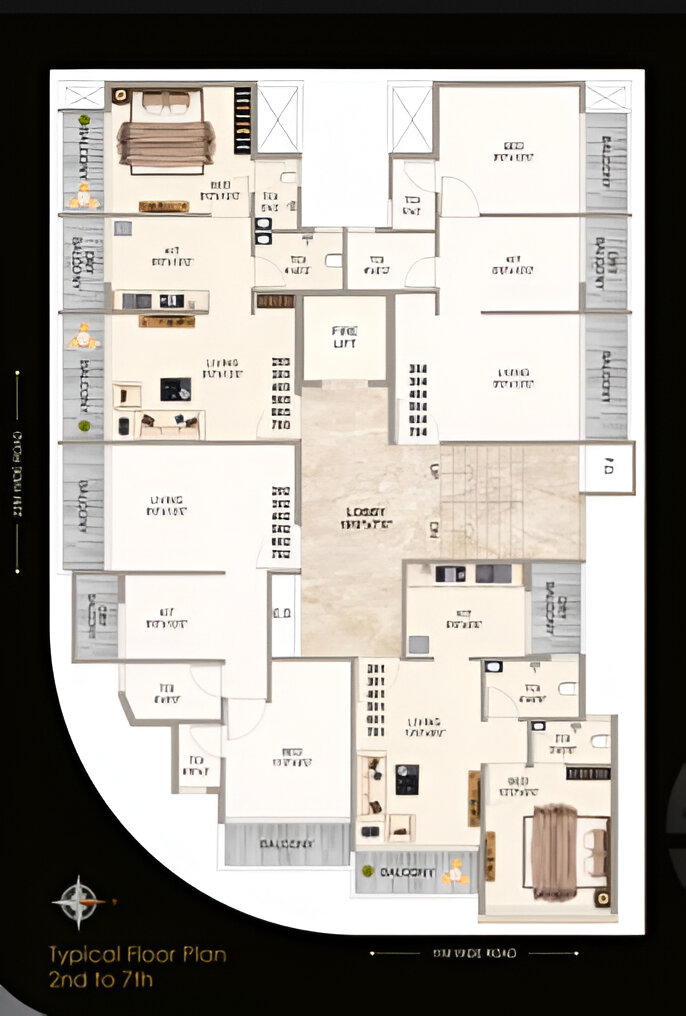 floor plan of sky mitali