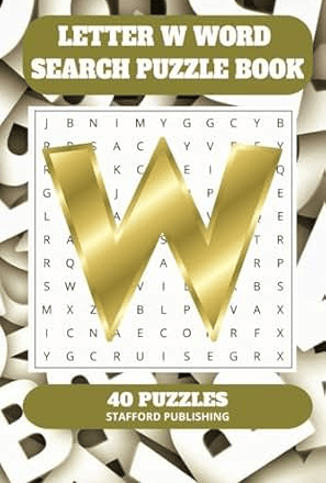 Letter W Word Search Puzzle Book