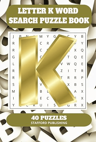 Letter K Word Search Puzzle Book