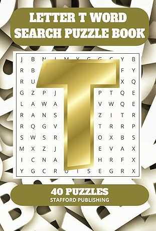 Letter T Word Search Puzzle Book
