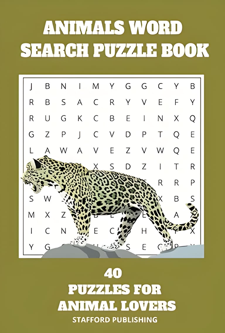 Animals Word Search Puzzle Book
