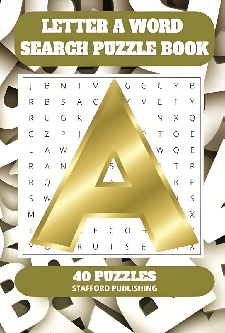 Letter A Word Search Puzzle Book