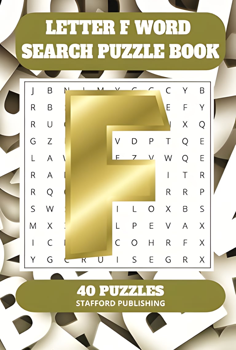 Letter F Word Search Puzzle Book