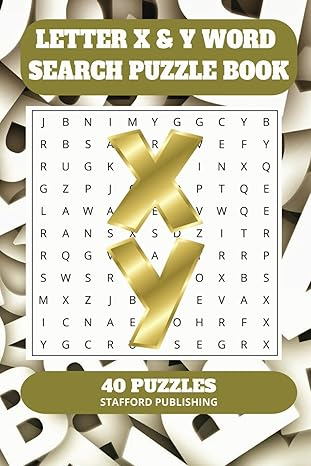 Letter X & Y Word Search Puzzle Book