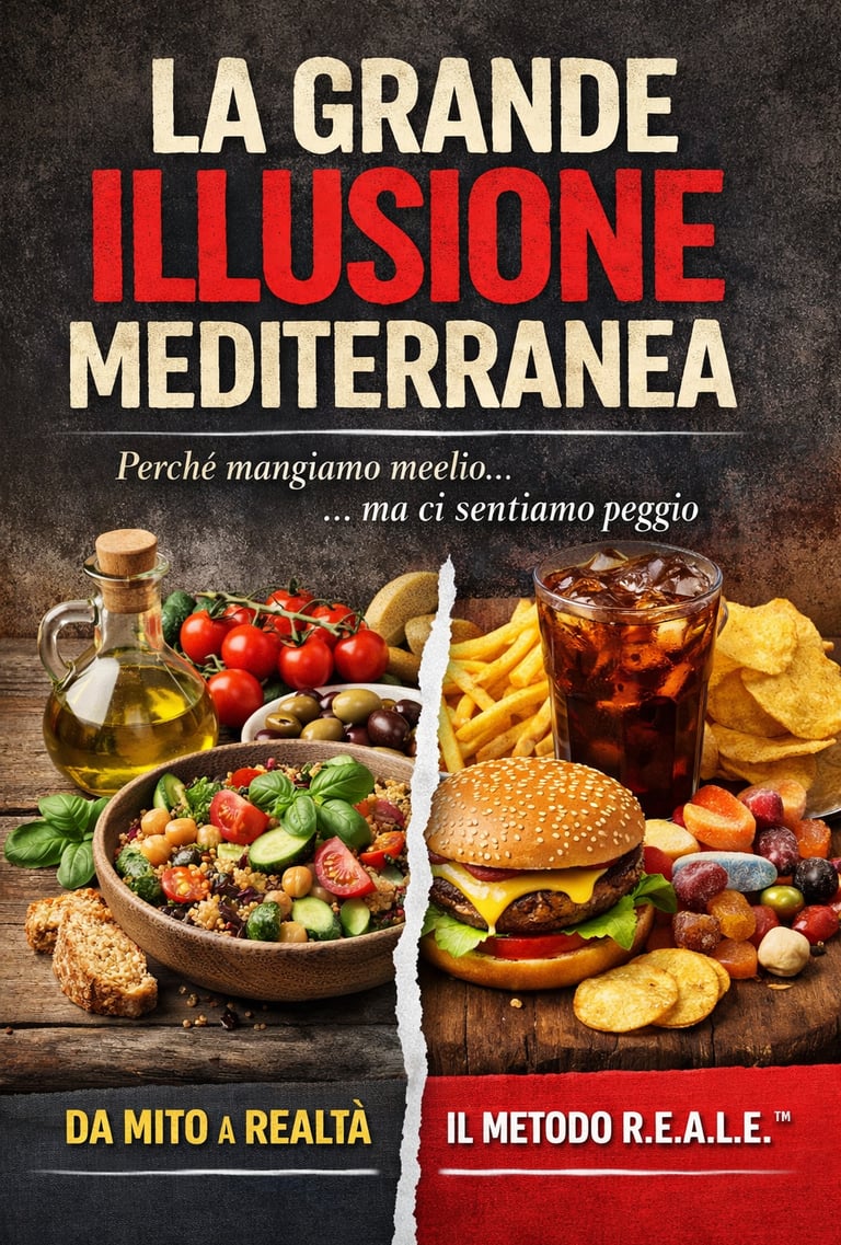 La verità sulla dieta mediterranea moderna, ultra-processati e infiammazione silenziosa. Scopri il M