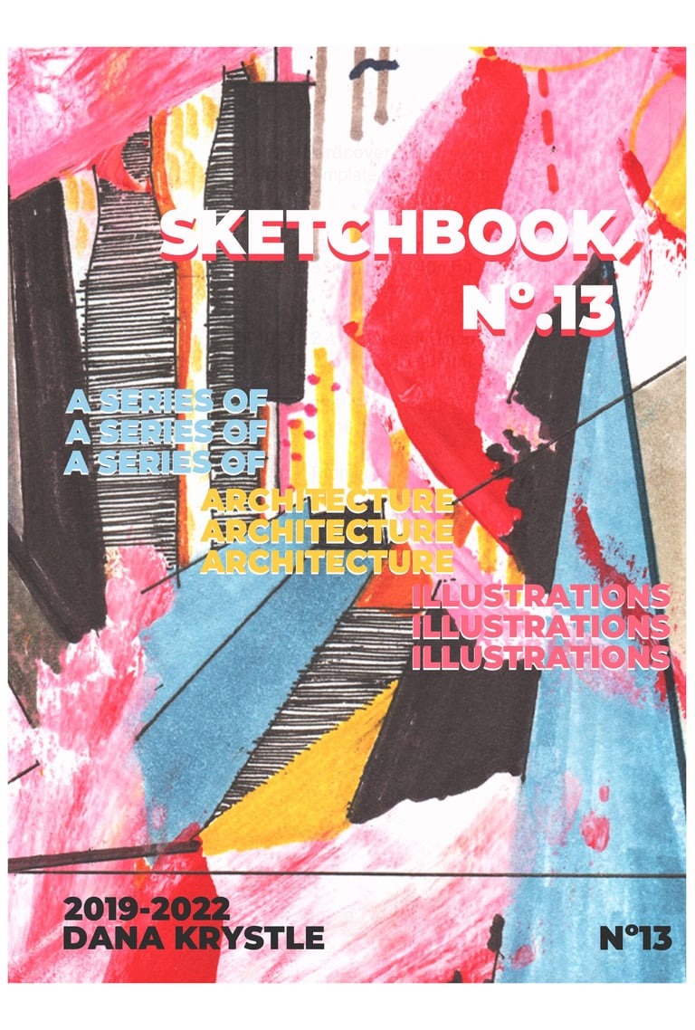 a book cover of a book with a colorful abstract painting by Dana Krystle