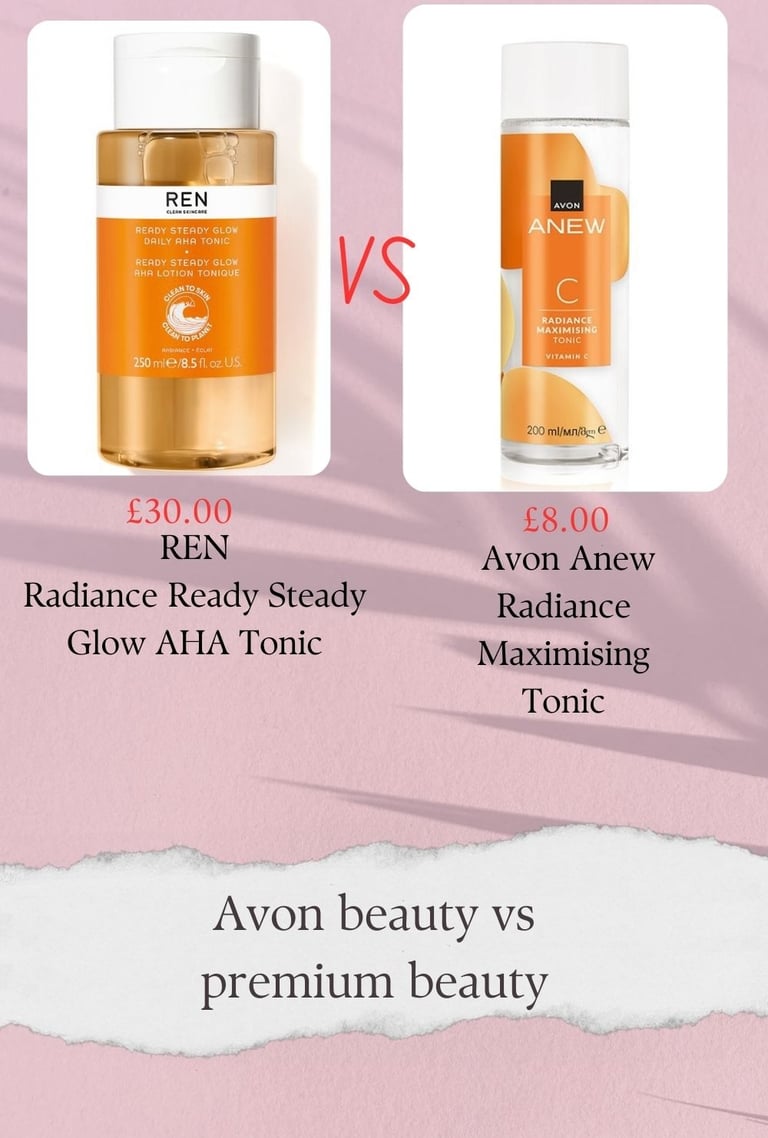 Avon beauty tonic vs premium beauty tonic