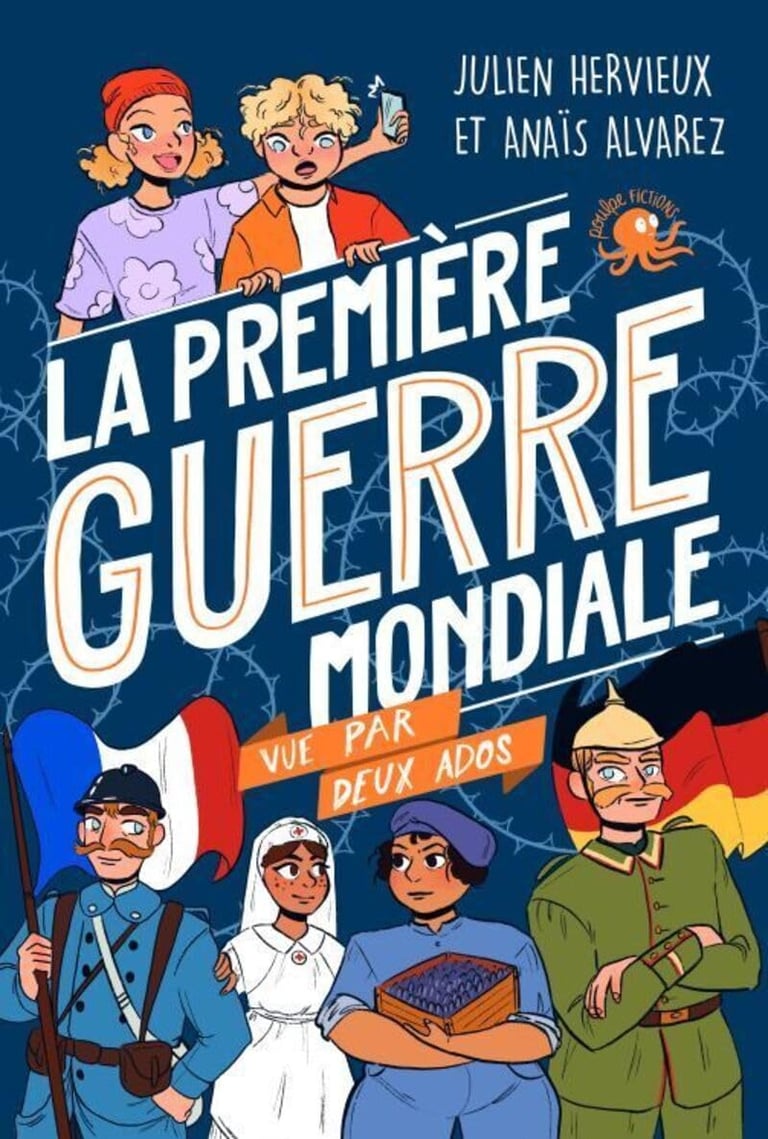 Première de couverture du roman documentaire La première guerre mondiale vue par deux ados