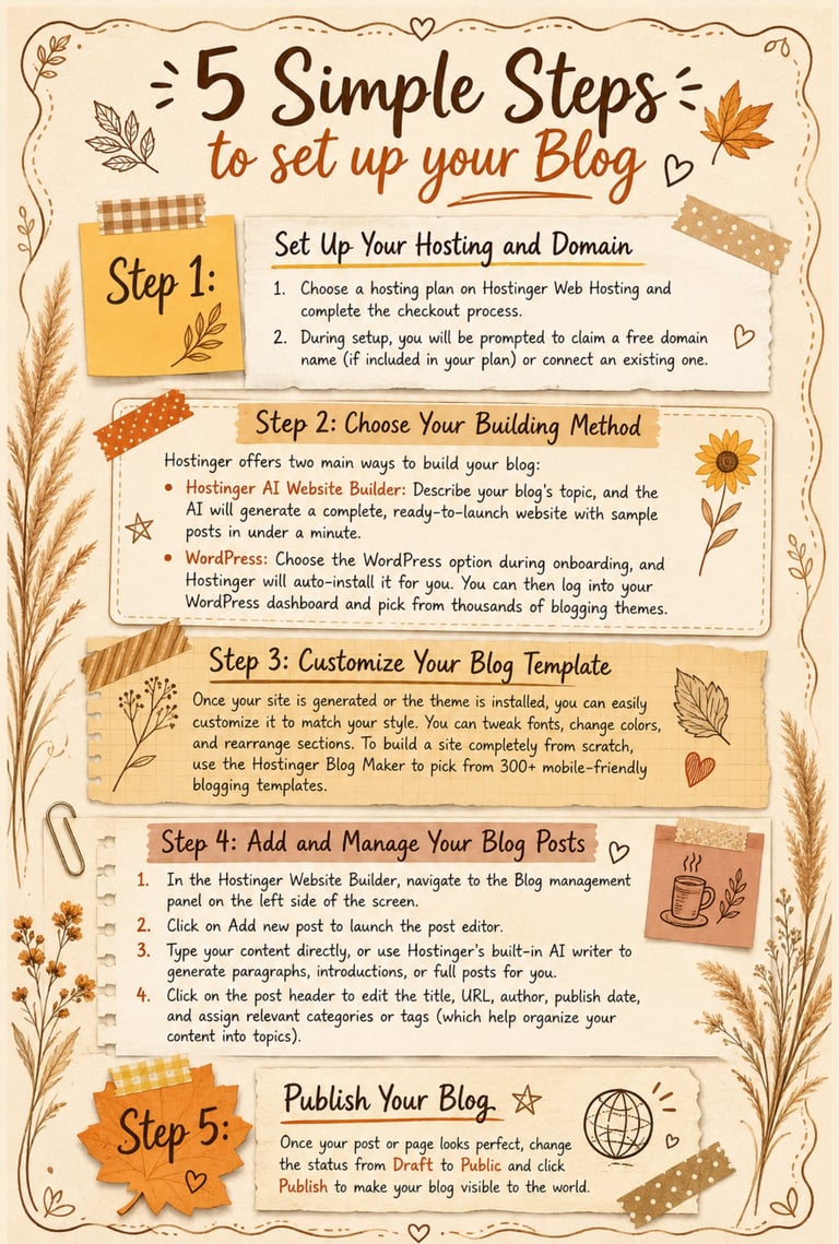 create a blog in 5 easy steps, creatives, writers, bloggers