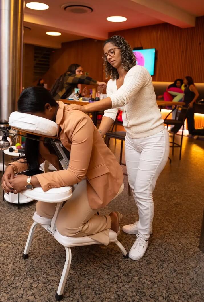 Quick Massage para Eventos Ativação de Marca