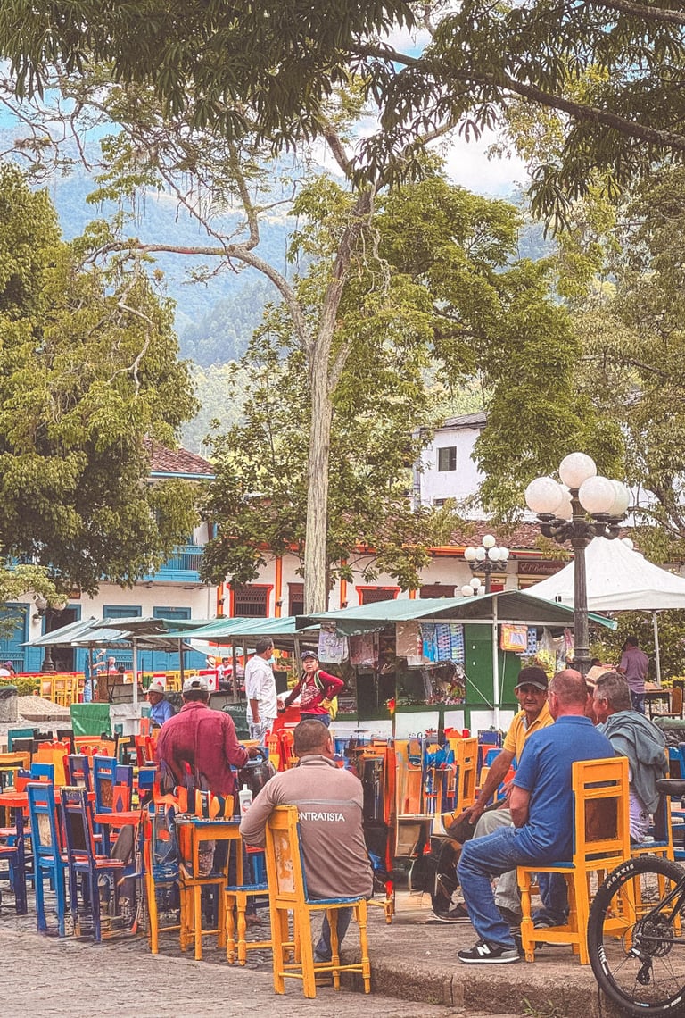 El Libertador Principal Parque in Jardín, Colombia