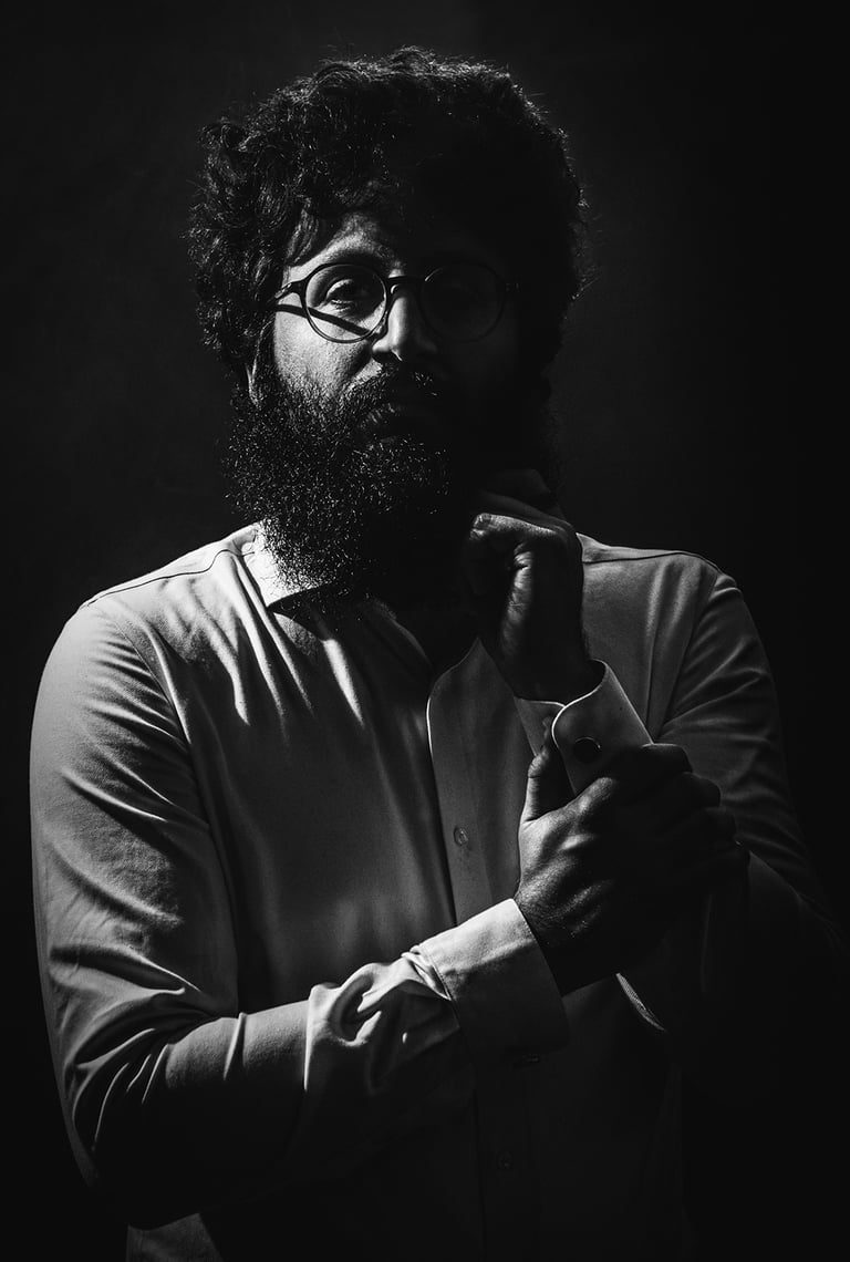 séance portrait photo à Pau un instant ombre et de lumière capturez en noir et blanc