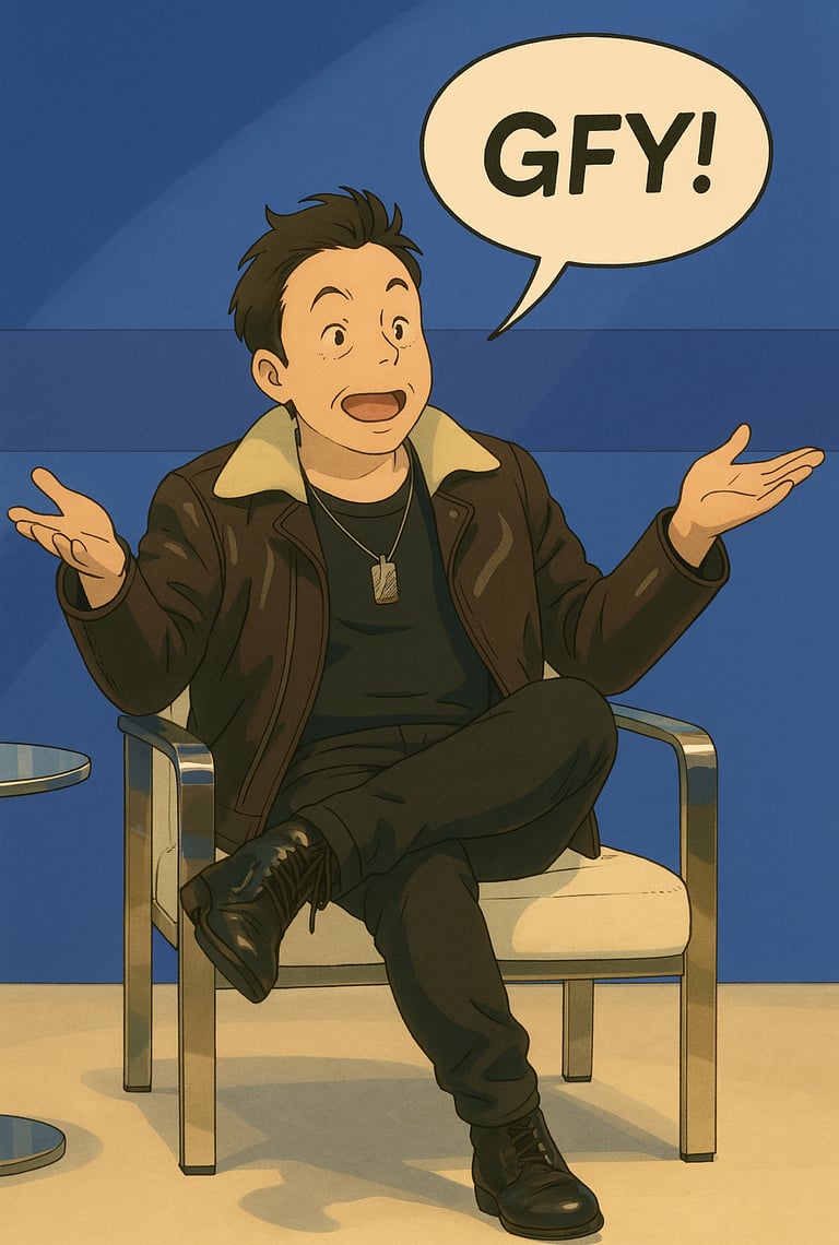 Musk saying "GFY!"