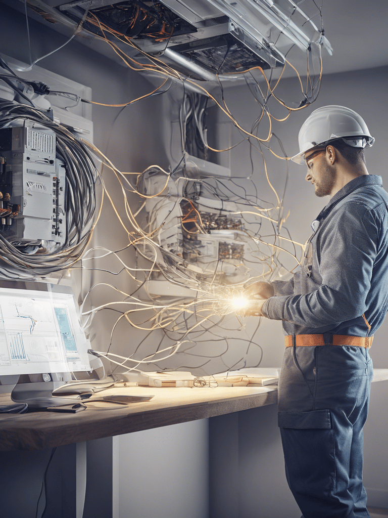 three men sitting while using laptops and watching man beside whiteboard