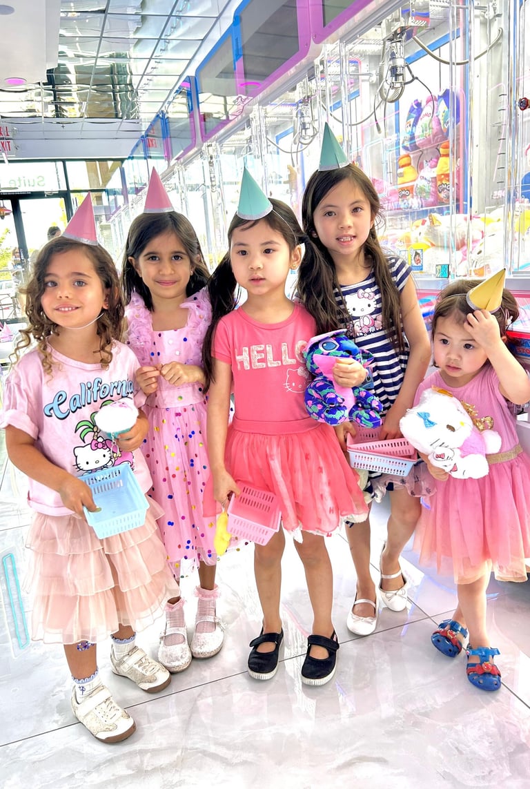 Girls at a party at Claw Store