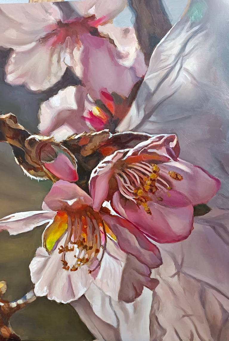 Óleo sobre tabla. Obra plástica de Maite Backman