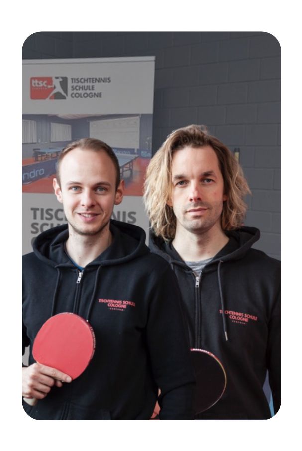 Dennis Michel & Patrick Zapke (Inhaber Tischtennis Schule Cologne