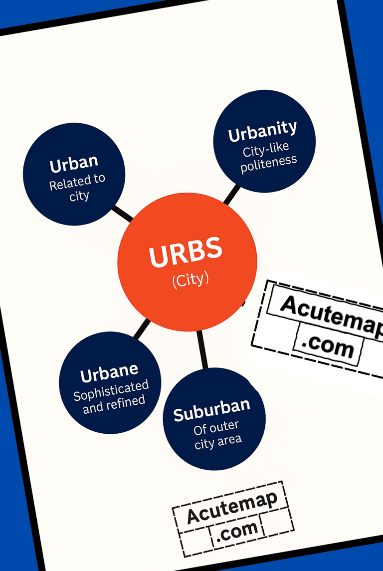 Urbs root word vocabulary SSC UPSC 