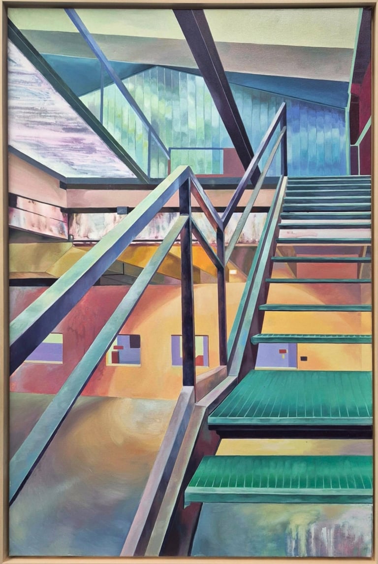 "Durchschein"-Öl auf Leinwand-Gemälde von 2025-Jasmin Roßmann