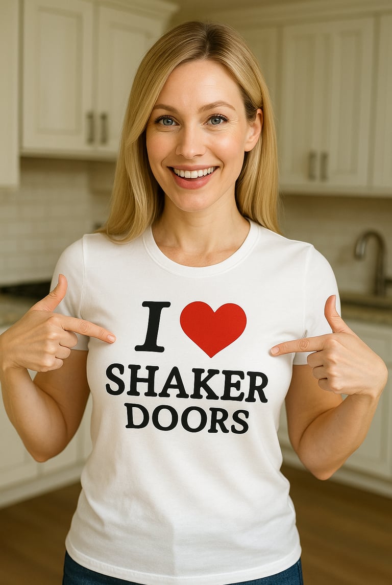 hot women love shaker doors - slim shaker