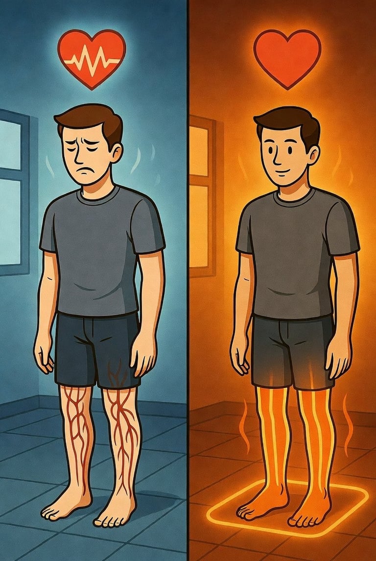 ŠILDOMOS GRINDYS: ŠIRDIES POILSIS IR KRAUJOTAKA