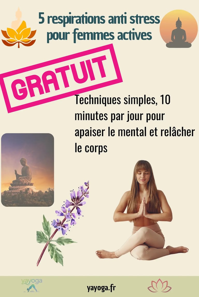 page couverure ebook. 5 respirations anti stress