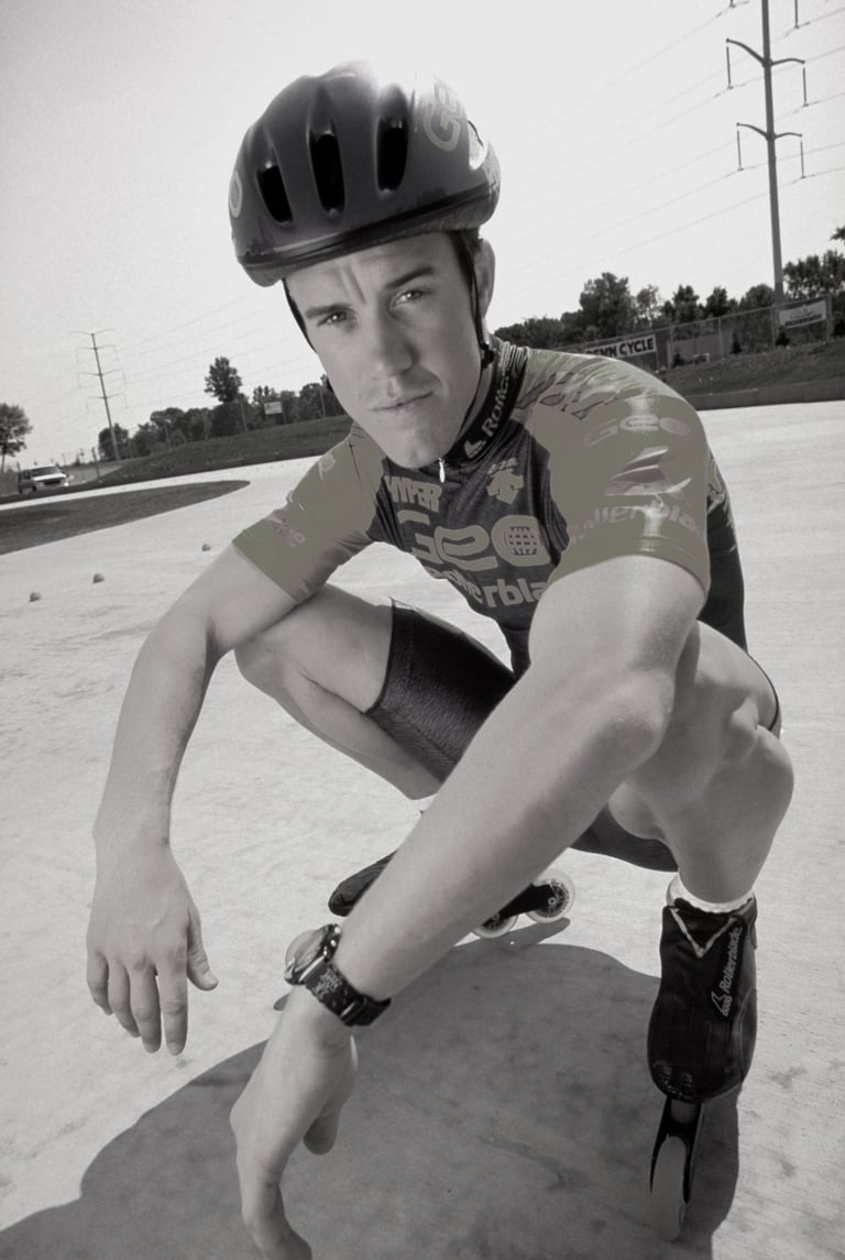 portrait of an inline skater at the John Rose Oval