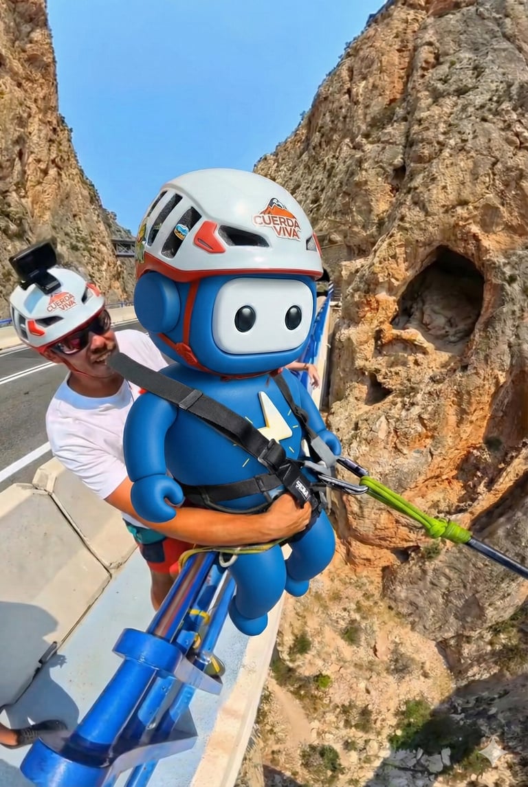 Siny haciendo puenting