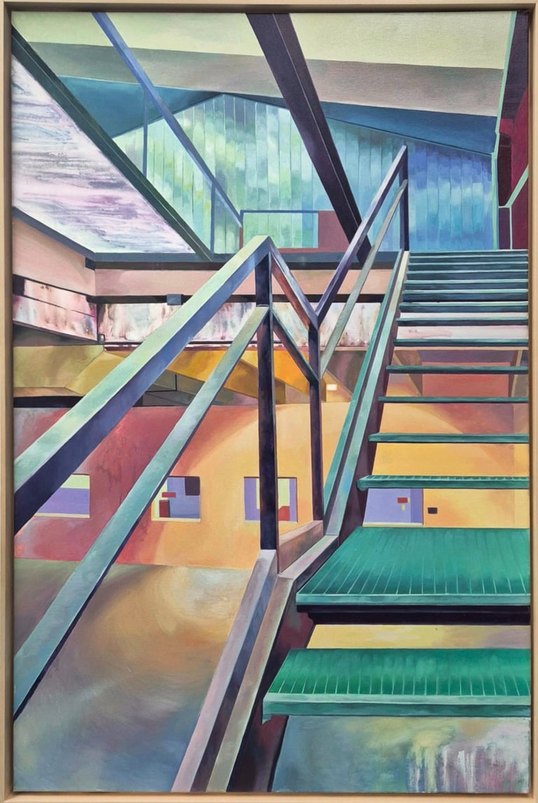 "Durchschein"-Öl auf Leinwand-Gemälde von 2025-Jasmin Roßmann