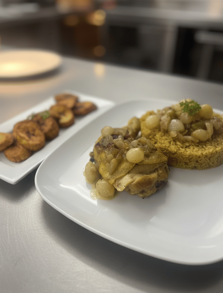 Magnifique assiette de Thieb au poulet