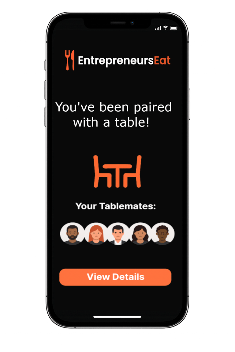 App Mockup of Thomas' Business