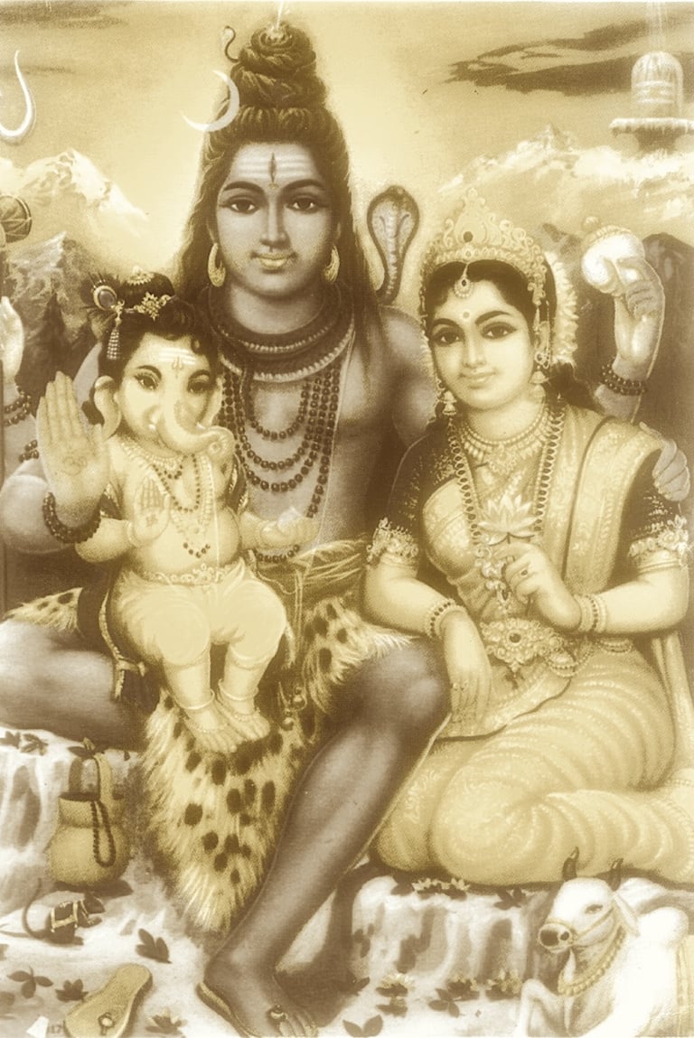 Shiva, Parvati, Ganesh