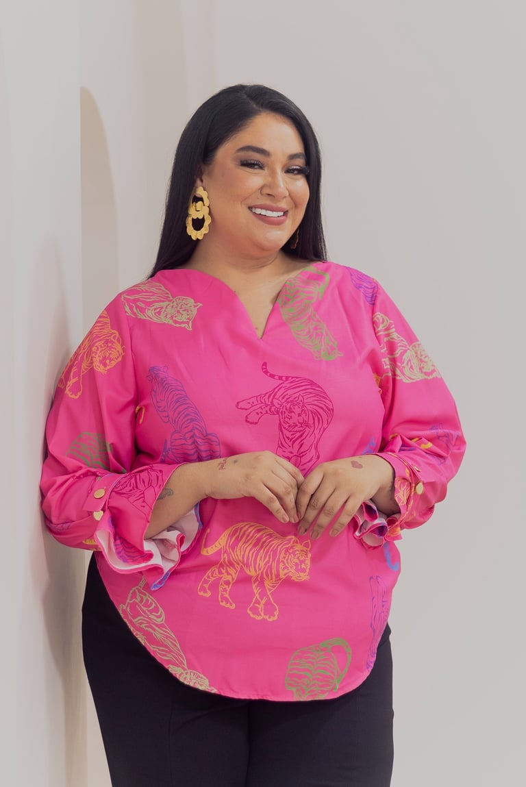 ropa plus size, blusa determinada