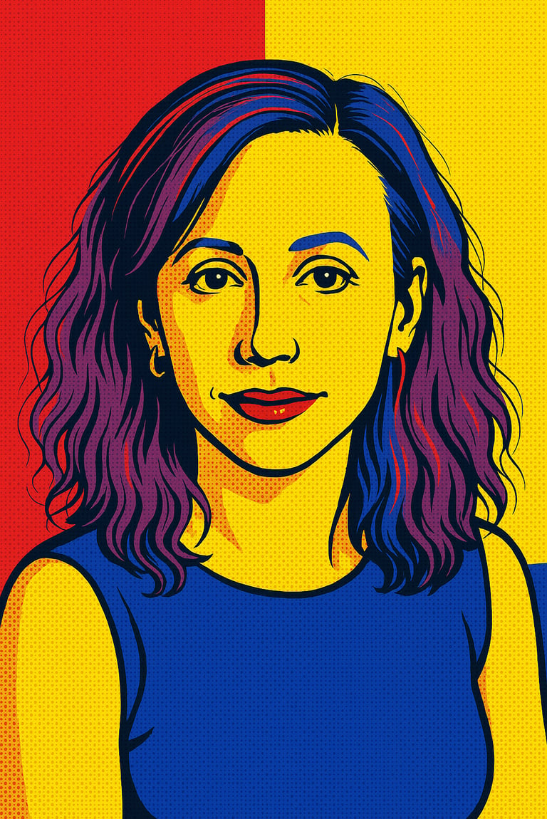 Pop art portrait of Anna Echols