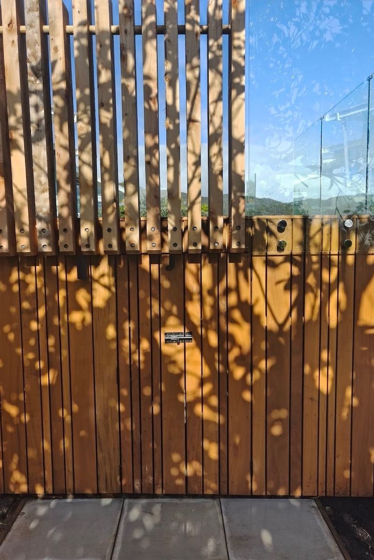 Vitex deck base and concealed storage - CHR Builders