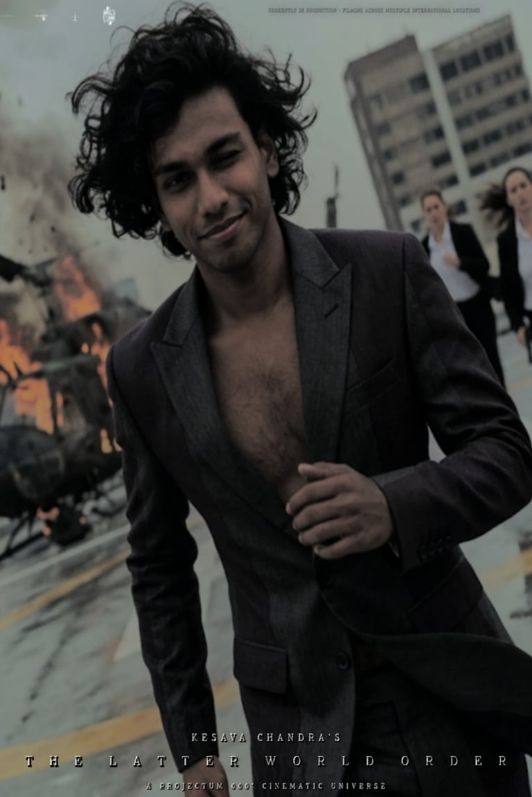 Kesava Chandra as The Raconteur in the upcoming film The Latter World Order