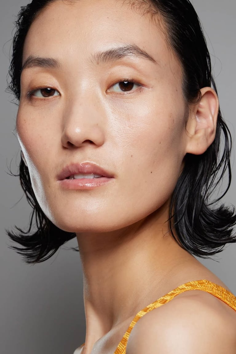 Ann Gior Makeup Artist for Marni NYFW on model Lina Zhang