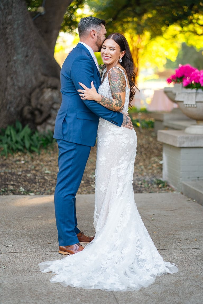 Central Texas Wedding Couple Photographed in Waco