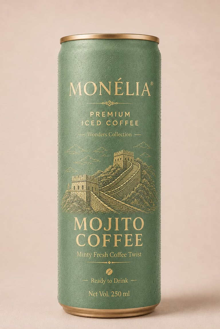 MONÉLIA Black Latte Caramel Mocha Coffee Mojito Iced Coffee cans